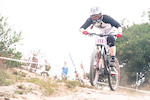 Miranda Miller charging down the Sea Otter DH track and into 4th place.