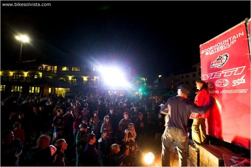 The schwag toss was a huge hit with a ton of product handed out
