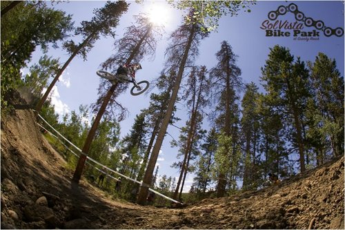 The 40 foot double at the bottom of Drifter Trail